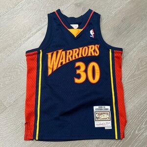 Mitchell & Ness Golden State Warriors Stephen Curry Rookie Jersey youth small S